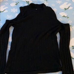 American Eagle Fitted Cold Shoulder Top